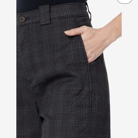 AG Tailored Deven Pant High Rise Ultra Wide Leg Trouser Plaid Sz 30 NEW - Picture 3 of 12